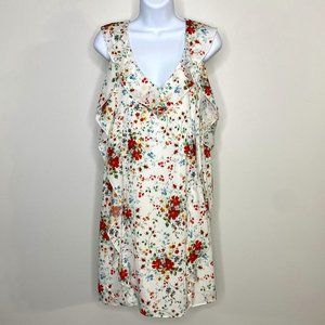 PARKER RUFFLE COLD SHOULDER  DRESS -